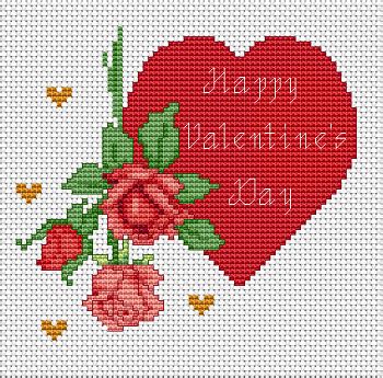 There are many beautiful heart themed kits available to make stitching up a gift a breeze, like tamar nahir's flower heart embroidery kit that includes everything you need to quickly stitch up some beautiful. Free Cross Stitch Patterns : Love in the air ... Happy ...