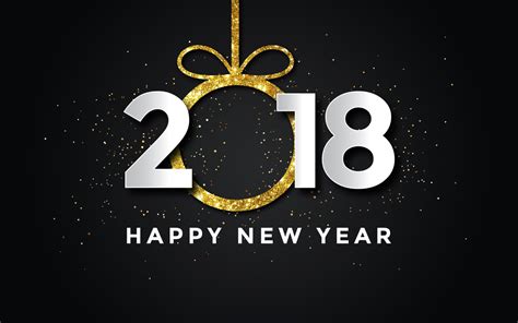Download Wallpaper Happy New Year 2018 1280x800