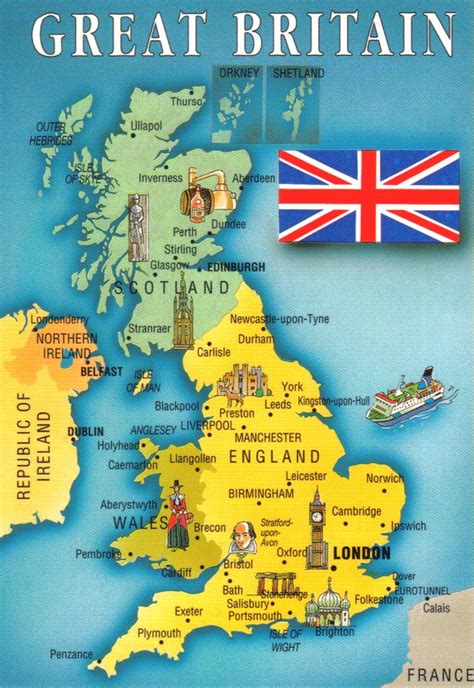 Great Britain Map Map Of Britain England Map Historic