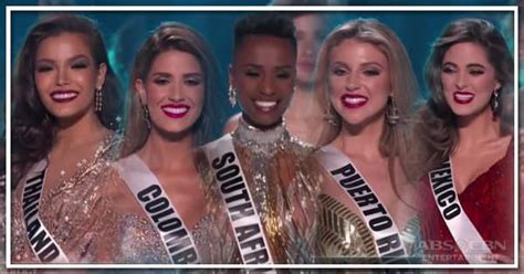 Meet The Miss Universe 2019 Top 5 Abs Cbn Entertainment