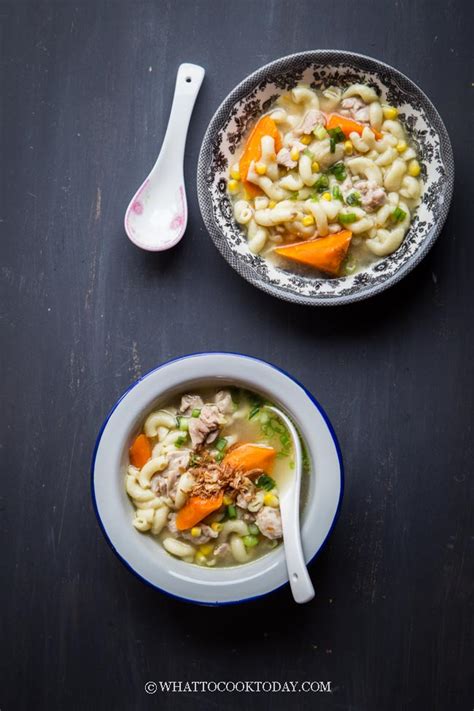 This classic recipe is made with whole chicken (or how to make chicken soup in the pressure cooker. Super Easy Asian Chicken Macaroni Soup (Instant Pot or ...