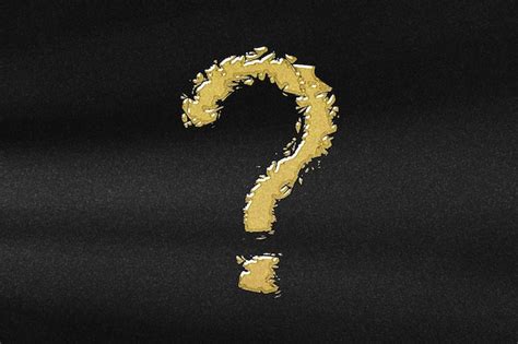 Premium Photo Question Mark Symbol Question Mark Abstract Gold With
