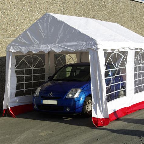 Es entscheidet eine große masse von variablen. Hochwertiges Festzelt Partyzelt Pavillon 3x4 m weiß rot PVC Dach wasserdicht | dilego B2B