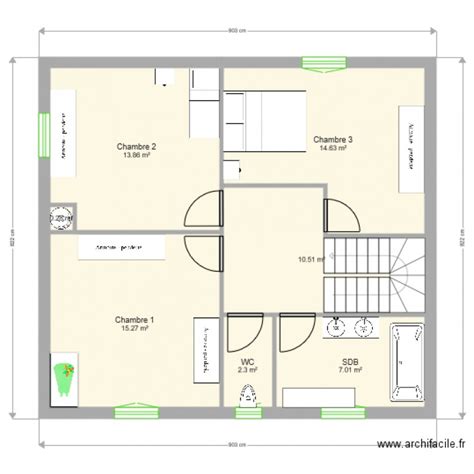 Maison Tage Etage Plan De Pi Ces Et M Small House Floor Plans House Plans Earn Money