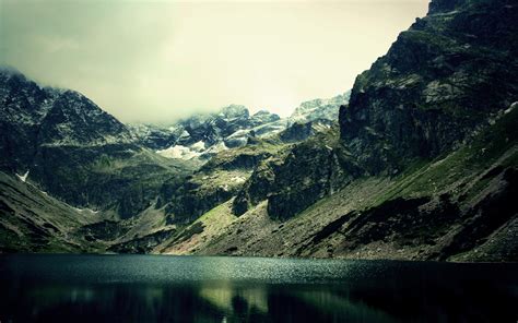 Daily Wallpaper Gloomy Mountain Lake I Like To Waste My