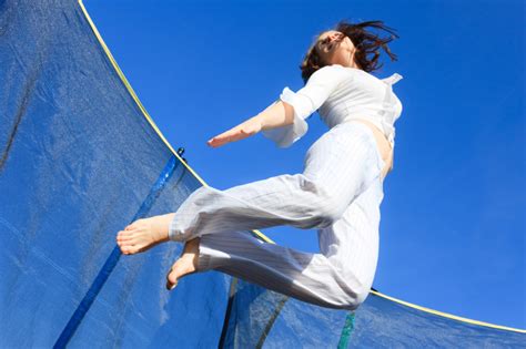 Sign up for free today! Build cardio, and lose pounds, with trampoline aerobics