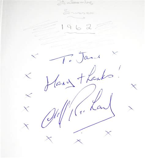 Cliff Richard A Signed Me And My Shadows Book By Cliff Richard