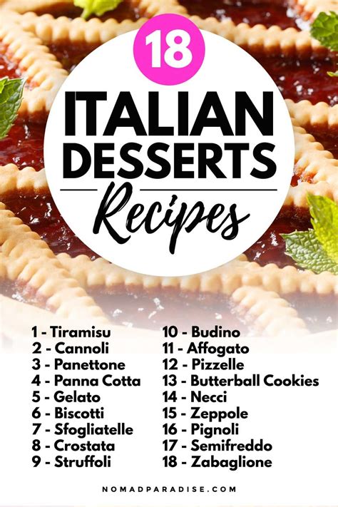 18 Traditional Popular Italian Desserts With Recipes You Will Love Artofit