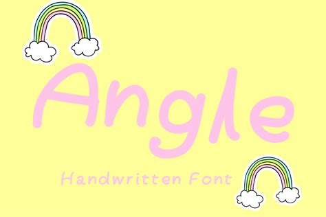 Angle Font By Katetype · Creative Fabrica