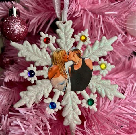 Britney Spears And Madonna Snowflake Christmas Ornament Pride Etsy
