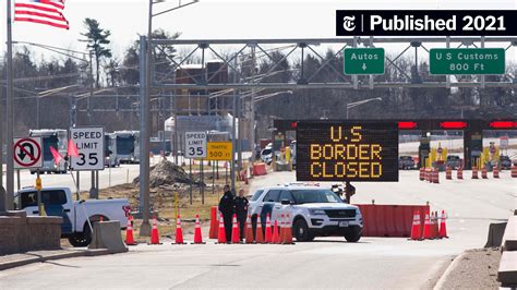 u s reaffirms land border restrictions with canada and mexico the new york times