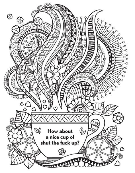 Zoom the coloring book consists of small boxes with numbers inside and start to relieve your stress. 463 best Coffee + Tea Coloring Pages for Adults images on ...
