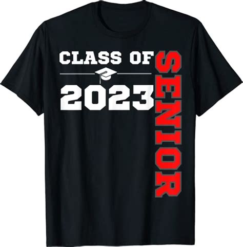 Class Of 2023 Senior Year 23 Back To School Colors Red Hbcu T Shirt Uk Fashion