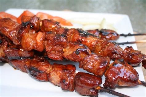 Pork Barbecue On The Grill Filipino Style The Quirino Kitchen