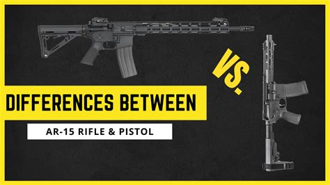 Differences Between AR Rifle And Pistol E Armory
