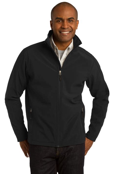 Port Authority Mens Core Soft Shell Jacket S Black Homers Coat