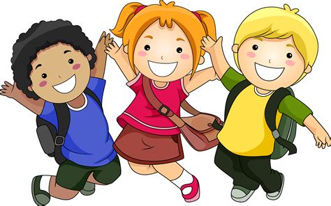 Library Of Png Download Students Png Files School Kids Cartoon Png