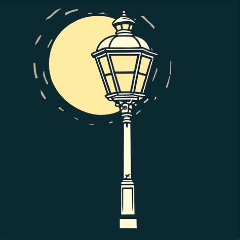 Premium Vector Street Lamp Vector Illustration