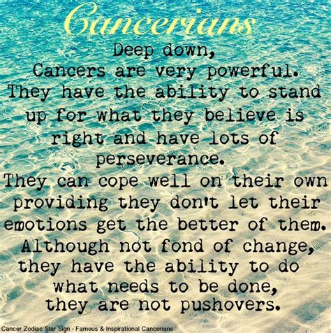 The cancer zodiac sign is ruled by water and like the other water signs (scorpio and pisces), cancers are guided by the moon. Cancer Star Sign Quotes. QuotesGram
