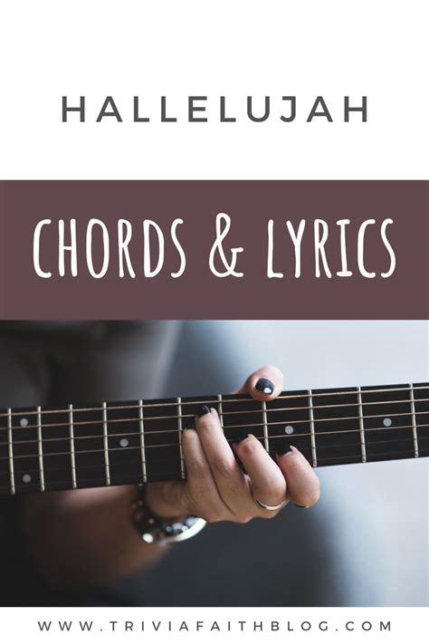 Hallelujah Chords And Lyrics By Leonard Cohen