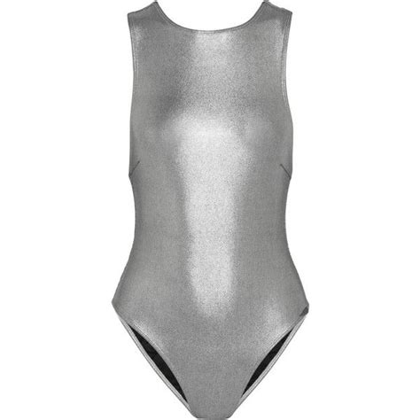 Prism Samar Metallic Swimsuit 280 Liked On Polyvore Featuring Swimwear One Piece Swimsuits