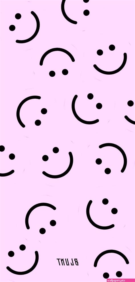 Pink Smiley Face Wallpaper Wallpaperspics