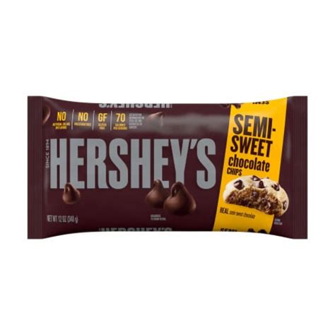 Hersheys Semi Sweet Chocolate Baking Chips Bag 1 Bag 12 Oz Kroger