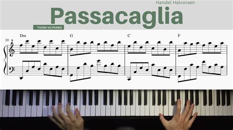 Passacaglia Handel Halvorsen Piano Tutorial Thien Vu Piano Youtube
