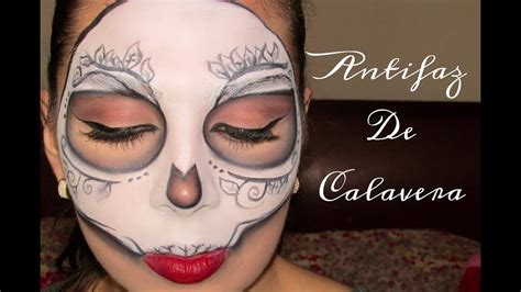 Maquillaje De Halloween Antifaz De Calavera Youtube