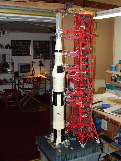 Scale Model Of Saturn V Rocket That Carried Men To The Moon Scale