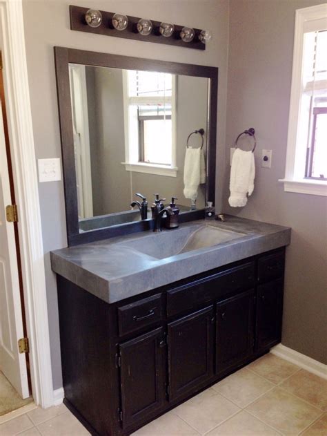 A nod to new jerseys industrial heritage, each piece is handcrafted in the us using wood, steel, and concrete. 1000+ images about Concrete countertops on Pinterest | Cases, Vanities and Built ins