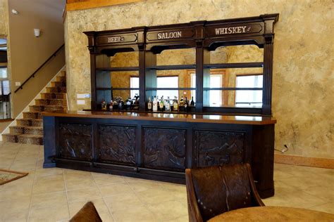 Custom Built Saloon Bars For The Home Southwestern Home Bar