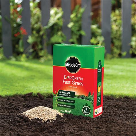 Miracle Gro Evergreen Fast Grass Lawn Seed Superfast 480g
