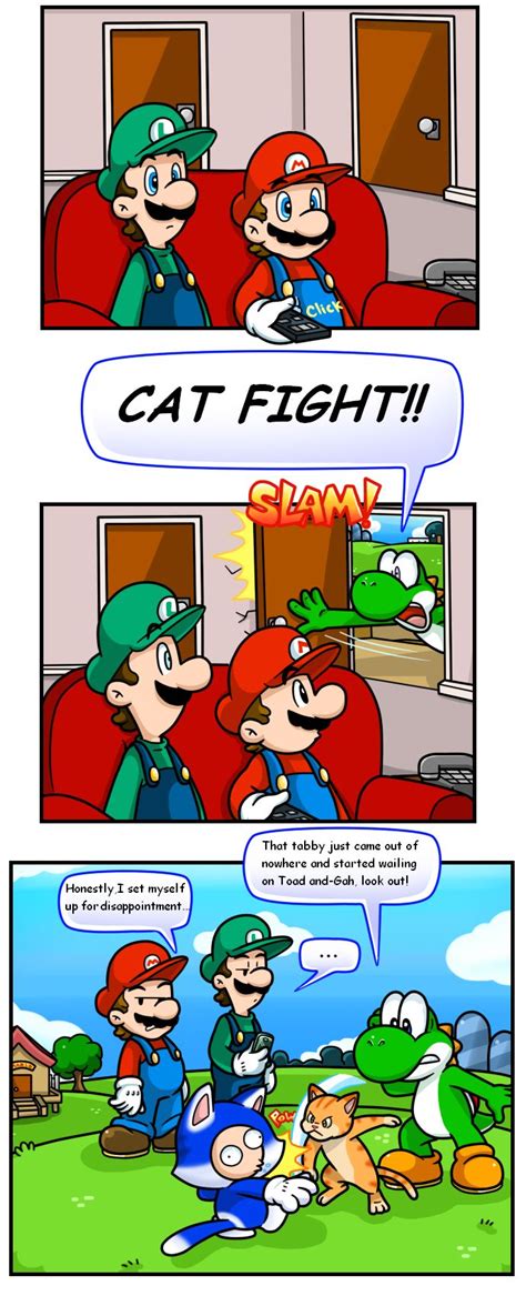 Random Short Can I Haz Fight Mario Funny Mario Comics Nintendo
