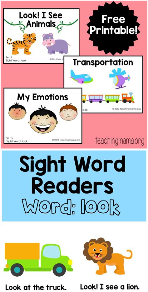 Sight Word Readers Printable