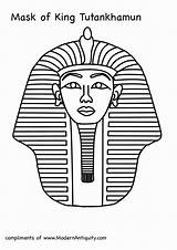 Tut Tutankhamun Egyptian Sarcophagus sketch template