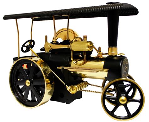 Working Brass Model Steam Traction Engine From