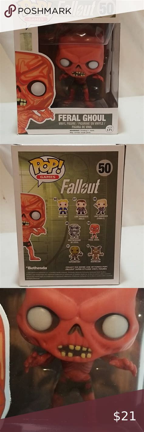 Tv Movie And Video Games Feral Ghoul Fallout 50 Funko Pop Vinyl