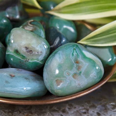 Tumbled Green Agate For Heart Chakra Balancing Opening And Healing