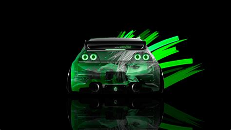 2018 Aerography Anime Back Black El Tony Cars Green Gtr Japan