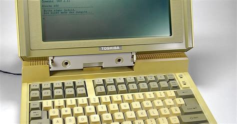 Toshiba T1100 The Worlds First Laptop Pc ~ Vintage Everyday