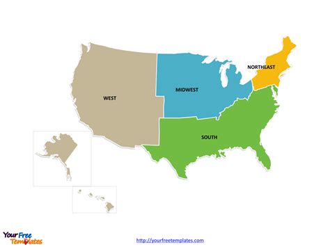 Us Map With Regions Labeled Images And Photos Finder