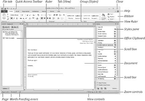 Parts Of A Microsoft Word 2010 Kindlbeats