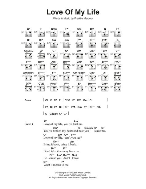 We did not find results for: Love Of My Life by Queen - Guitar Chords/Lyrics - Guitar ...