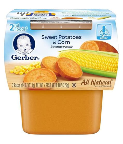 Gerber Sweet Potatoes And Corn Snack Foods For 6 Months 226 Gm Buy