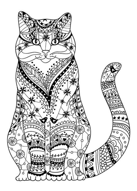 Mandalas Creativos Con Animales Mandalas Animal Coloring Pages Cat