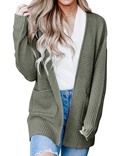 Stay Warm And Cozy This Winter With A Waffle Knit Sweater Cardigan