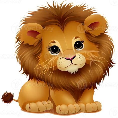 Cute Lion Clipart Illustration Png Png