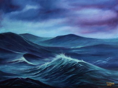 Stormy Sea Painting By Patrick Mayne Fine Art America