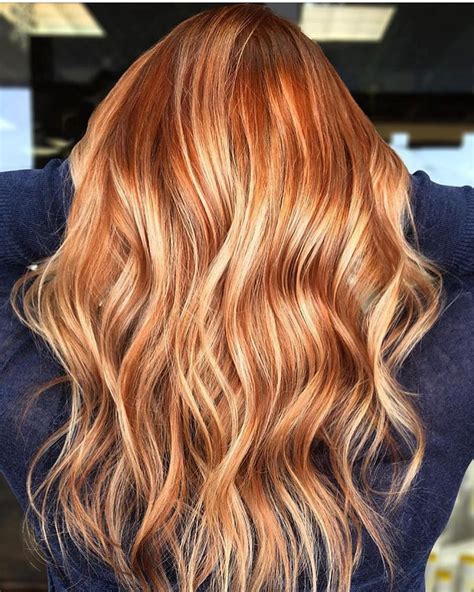 Copper Highlights On Blonde Hair